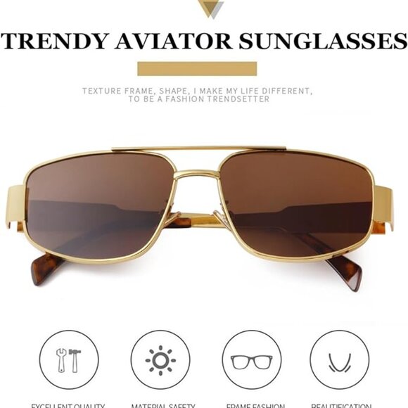 Trending aviator style sunglasses
